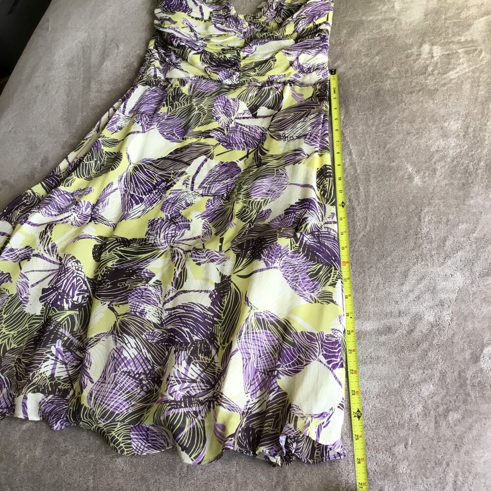 ANTHROPOLOGIE Lithe Tea for Two Floral Ruffle Halter Midi Dress Multicolor SZ 8 - Picture 9 of 11